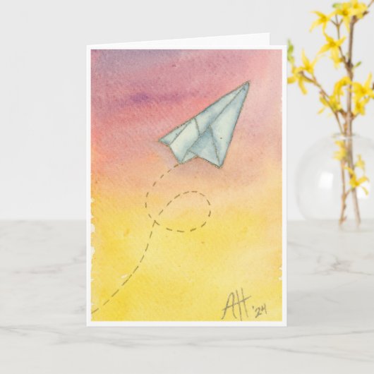 Up and Away カード (黄色い花)