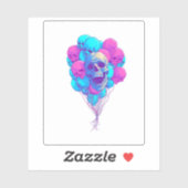 Up and Bone � Funny Floating Skull シール (シート)