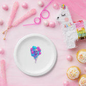 Up and Bone � Funny Floating Skull ペーパープレート (パーティー)