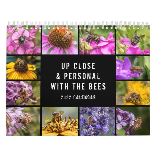 Up CloseとPersonal with the Bees Photo カレンダー (カバー)