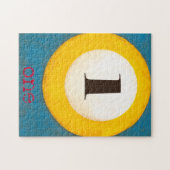 Up Close絵画 of Number Oneプールボール ジグソーパズル (横)