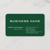 Up Forest Green Modern Professional Contemporary 名刺 (正面)