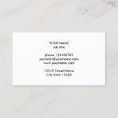 Up going graph company logo business cardテンプレート 名刺 (裏面)