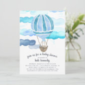 Up in the Air Baby Shour招待状 |青 招待状 (スタンド正面)