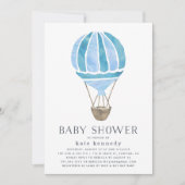 Up in the Air Baby Shour招待状 |青 招待状 (正面)