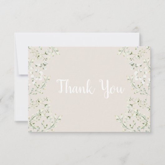 Up in the Clouds赤ちゃんシャワーサンキューカード サンキューカード (正面)