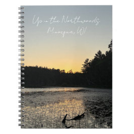 Up in the Northwoods Lake Photo Notebook ノートブック