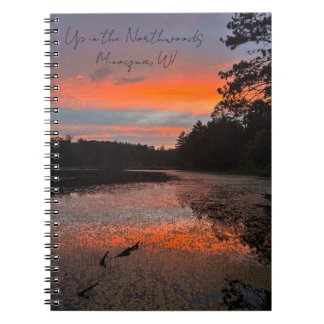 Up in the Northwoods Lake Photo Notebook ノートブック