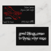 up~n~vape 名刺 (正面/裏面)