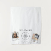 Up Shop Tableポップ・アートのランナーバナーロゴの写真 タペストリー (正面)