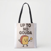 Up to No Gouda Shopping Bag Tote トートバッグ (正面)