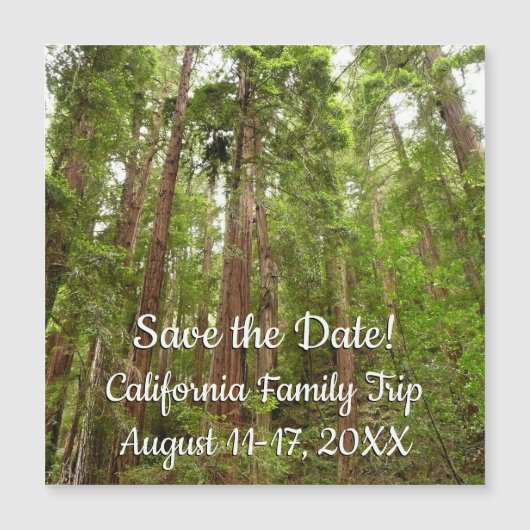 Up to Redwoods I at Muir Woods Save the Date (正面)