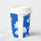 Up, Up, and:テディ遠くにの最初の誕生日が飛び散る 紙コップ (右)