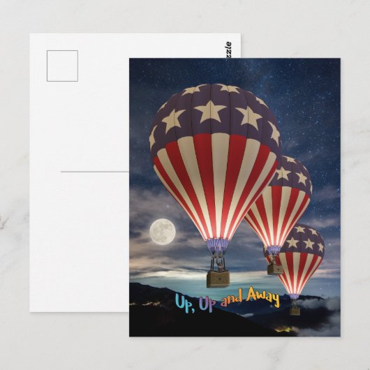 Up Up and Away ポストカード (正面/裏面)