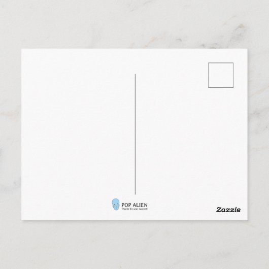 Up Up and Away ポストカード (裏面)