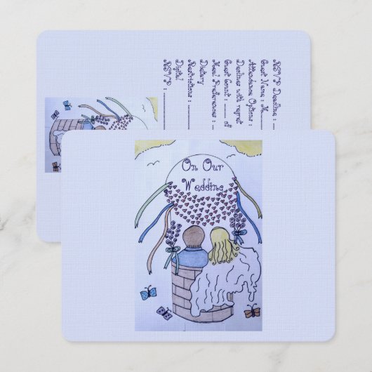 Up, Up and Away 返信カード (正面/裏面)