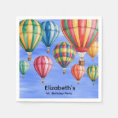 Up Up & Away 1st. Birthday Party スタンダードカクテルナプキン (正面)
