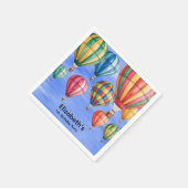 Up Up & Away 1st. Birthday Party スタンダードカクテルナプキン (角)