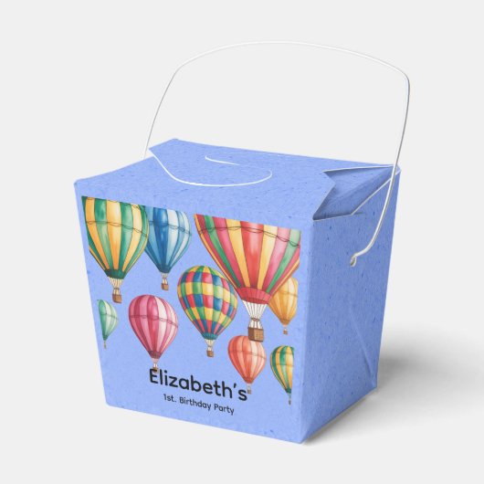 Up Up & Away 1st. Birthday Party フェイバーボックス (正面サイド)