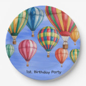 Up Up & Away 1st. Birthday Party  ペーパープレート (正面)