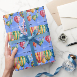 Up Up & Away 1st. Birthday Party ラッピングペーパー