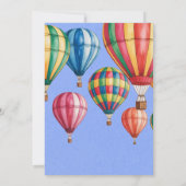 Up Up & Away 1st. Birthday Party 招待状 (裏面)