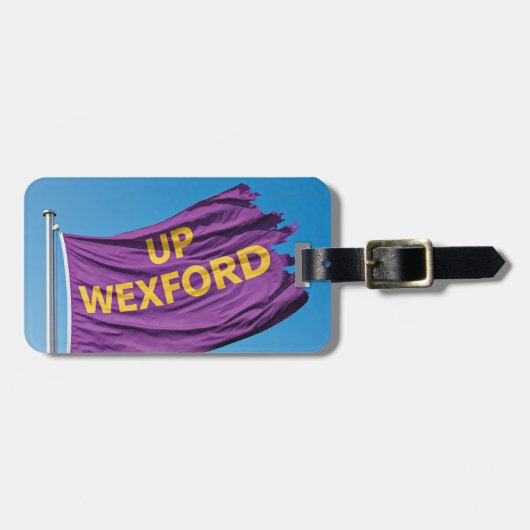 Up Wexford G.A.A.をテーマにした荷物用タグ ラゲッジタグ (正面横)