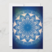 Upanayanamまたはヒンズー教の聖糸ジャヌー式オブジェクトモデル 招待状 (裏面)