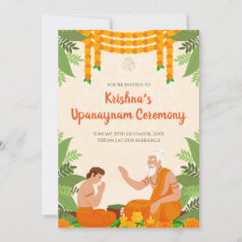 Upanayanam ご招待状 スレッド式の招待状 招待状