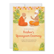 upanayanam+招待状+聖紐式の招待状