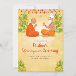 upanayanam+招待状+聖紐式の招待状 招待状