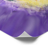 Upanishad引用文"2鳥"色鉛筆アート ポスター (角)