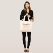 UPB-Logolarge、UPB-Logolargeの最終的なものすごいの… ラージトートバッグ (正面(モデル))