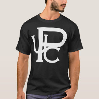 UpCホワイトロゴアメリカ子供ハンドラウンドネック Tシャツ