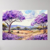 Upcountry Maui Jacaranda ポスター (正面)