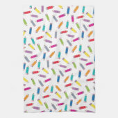 Upcycleのスタイルの虹はCTPによってパターンを書きます キッチンタオル (縦)