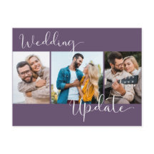 Update 結婚 3 Photo Purple Postement