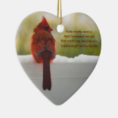 **Updated**(鳥)ショウジョウコウカンチョウと訪問者の天国詩 セラミックオーナメント (右)