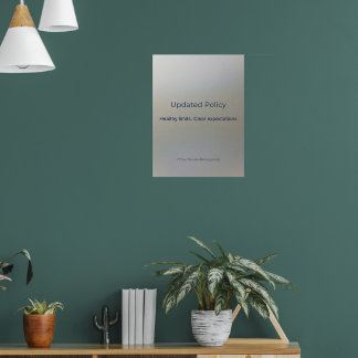 UPDATED POLICY ポスター