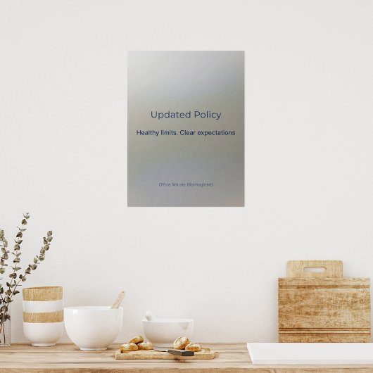 UPDATED POLICY ポスター (キッチン)