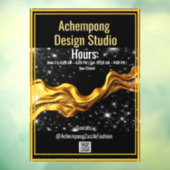 Upgrade Your Storefront with the Achempong Gold Wa ウィンドウサイン (シート3)