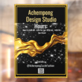 Upgrade Your Storefront with the Achempong Gold Wa ウィンドウサイン (シート2)