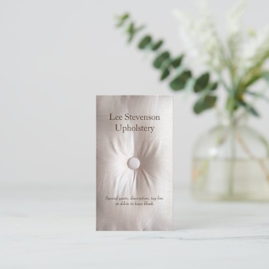 Upholsteer名刺 名刺 (スタンド正面)