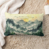 Uplifting Bible Verse 1 Thessalonians 5:17 Nature ランバークッション (ブランケット)