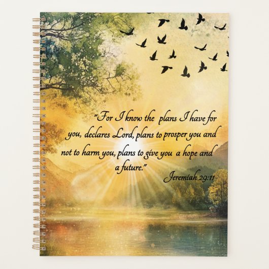 Uplifting Bible Verses Serene Nature Scenes プランナー手帳 (正面)
