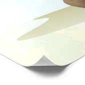 Uplifting Giraffe nursery wall poster Stand tall ポスター (角)