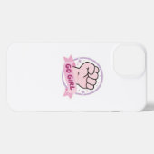 Uplifting Girl Power Empowerment iPhone 13 Case iPhoneケース (裏面横)