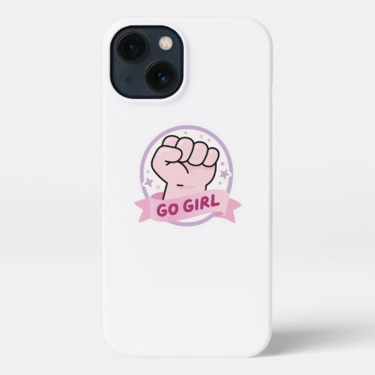 Uplifting Girl Power Empowerment iPhone 13 Case iPhoneケース (裏面)