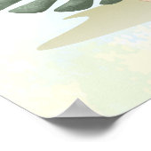 Uplifting  Lion nursery wall poster Be brave ポスター (角)