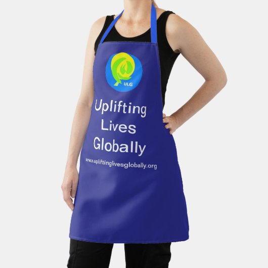 Uplifting Lives Globally, Apron - Blue エプロン (インサイチュ)